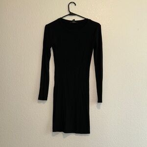 Forever 21 Black Bodycon Long Sleeve Dress